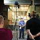 A St. Paul, Minn., police spokesman speaks at a press conference Sept. 13, 2017, announcing the arrest of Brent Ahlers for fabricating a story about a nonexistent black shooter. (St. Paul Police)